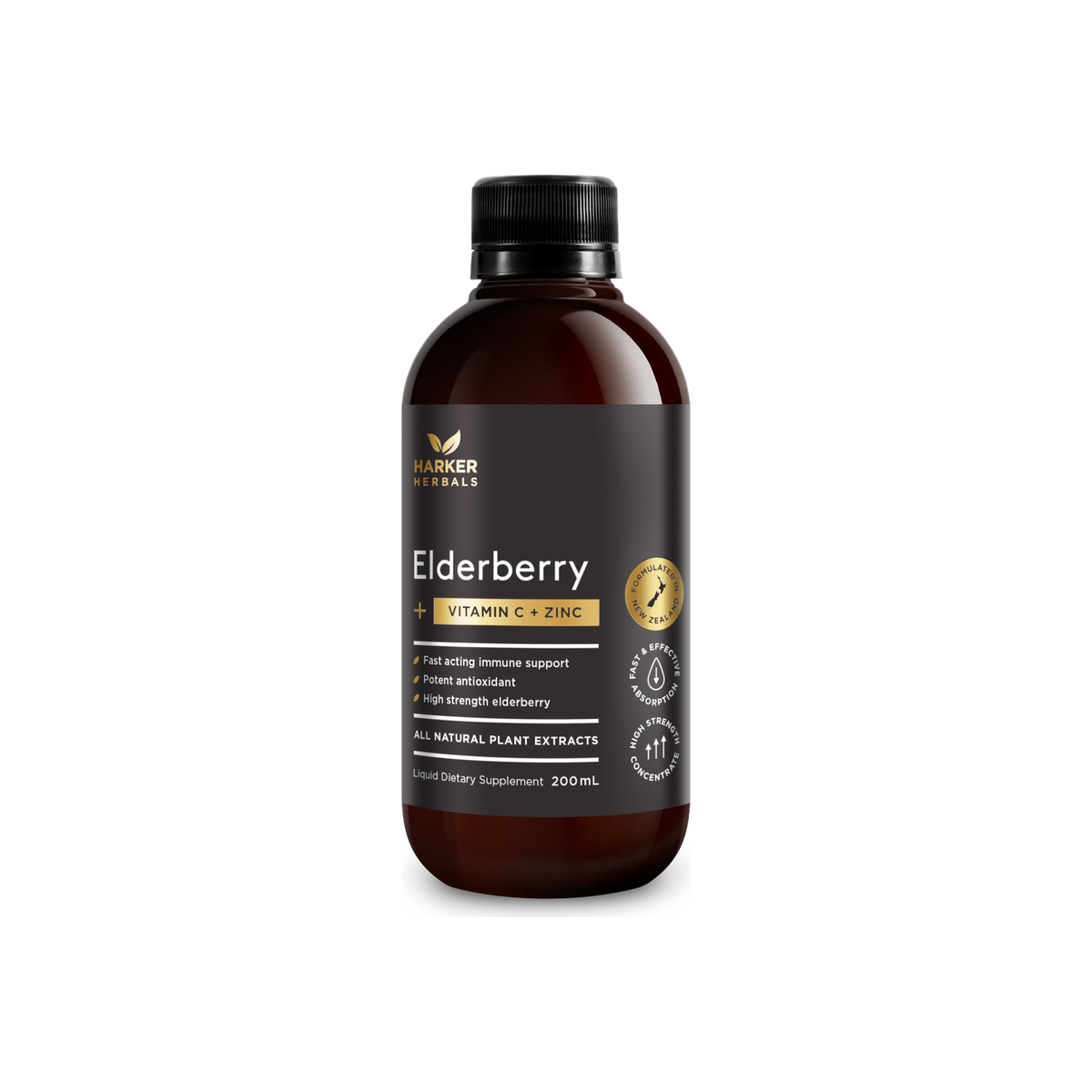 Vitamin C Elderberry + Zinc 200ml