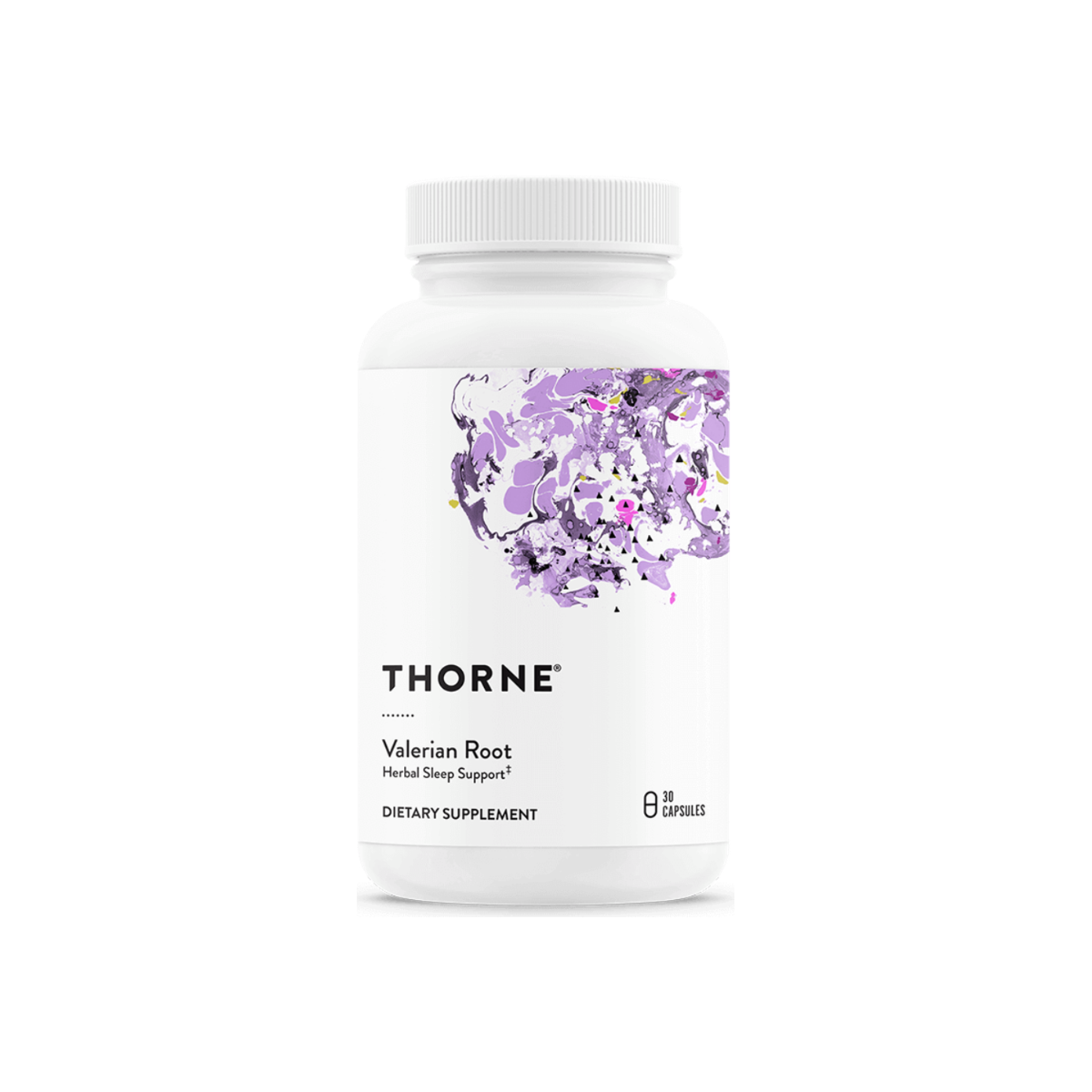 A Supplement container with the name Valerian Root by Thorne