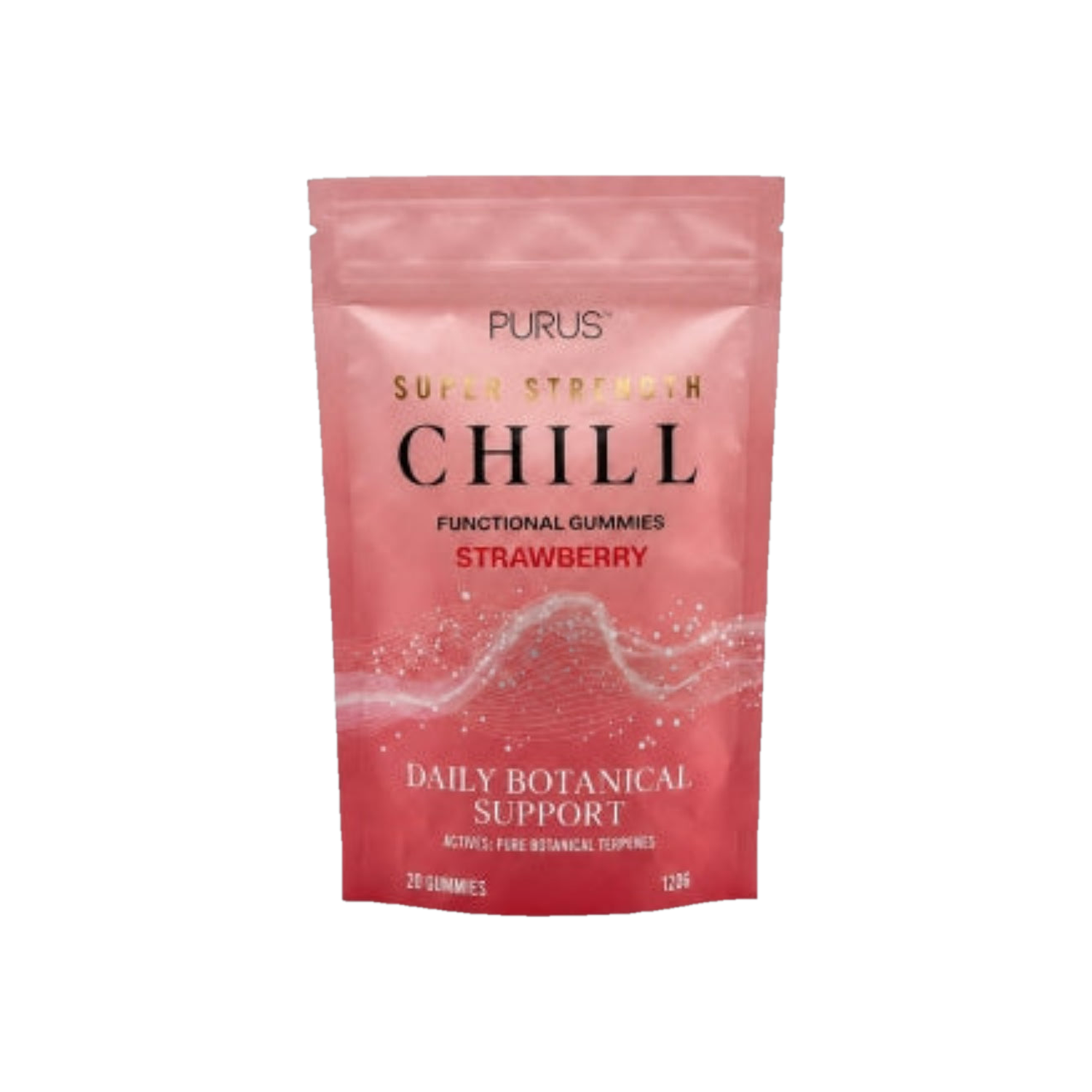 A Supplement bag with the name Chill Strawberry by Purus