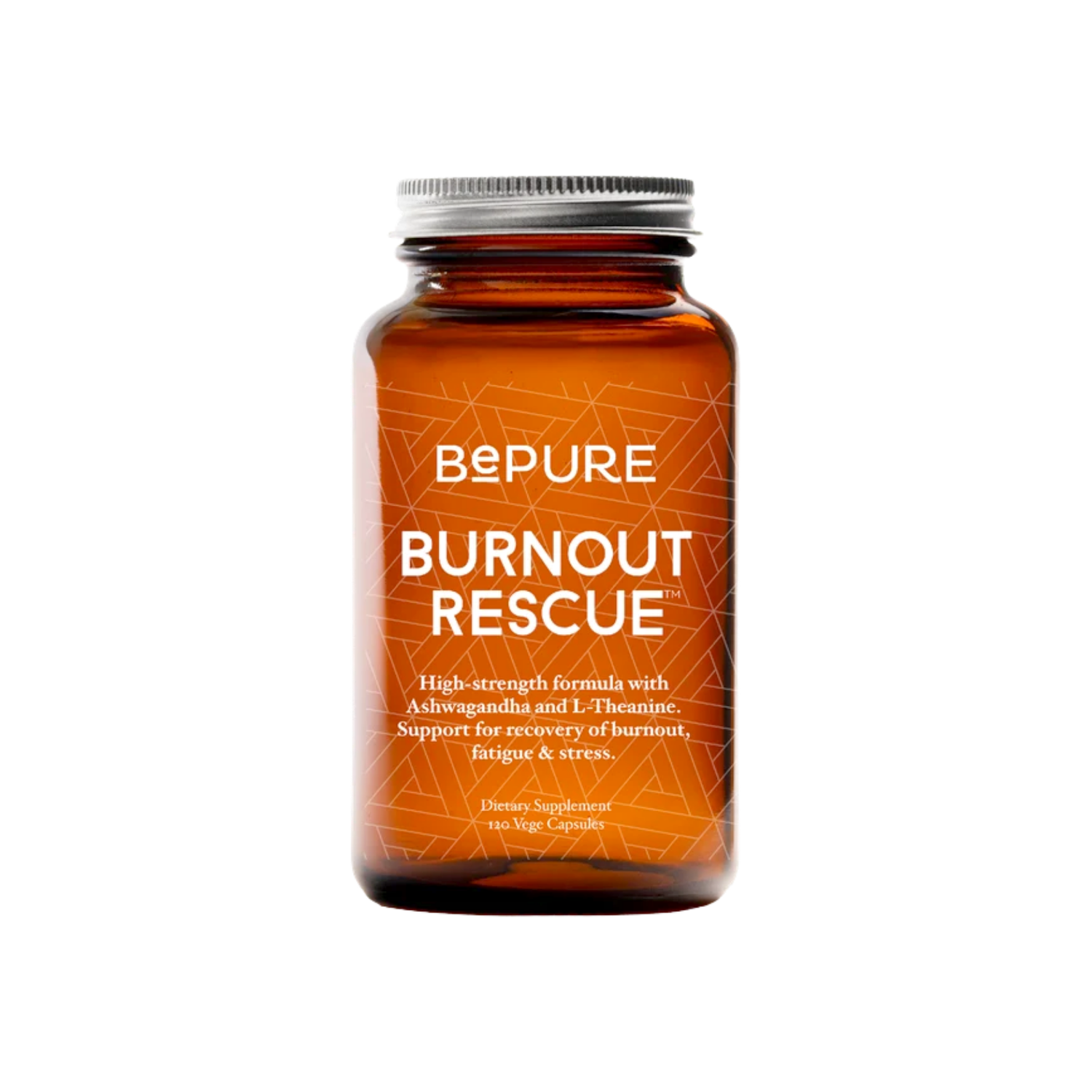 A supplement container of Burnout Rescue 120c by Be Pure