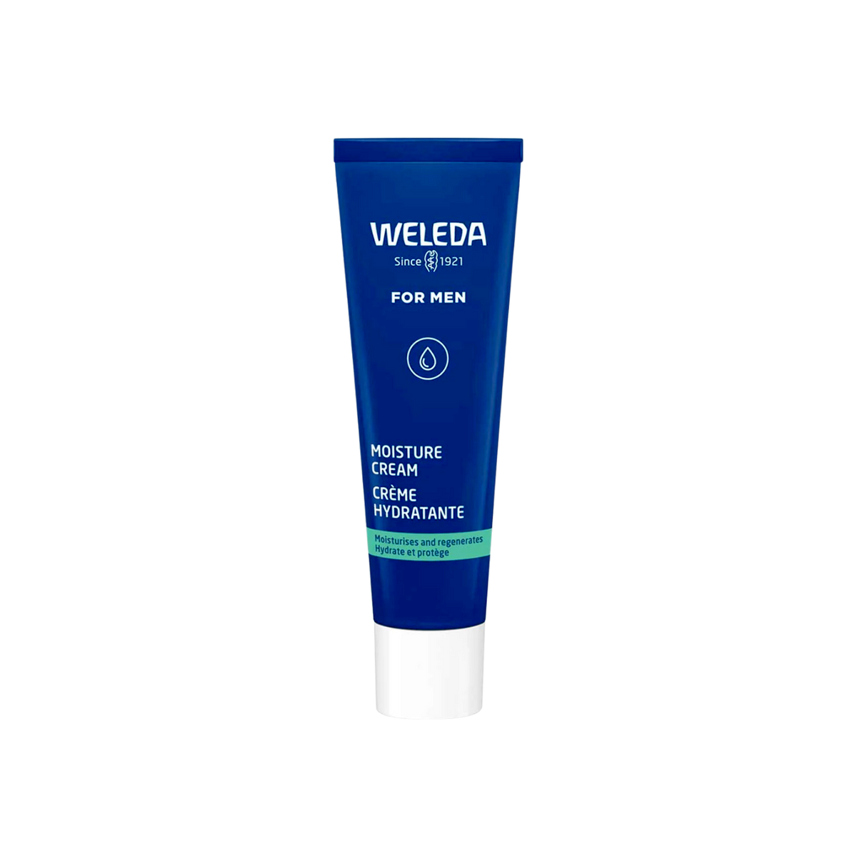 A supplement container of Moisture Cream for Men by Weleda