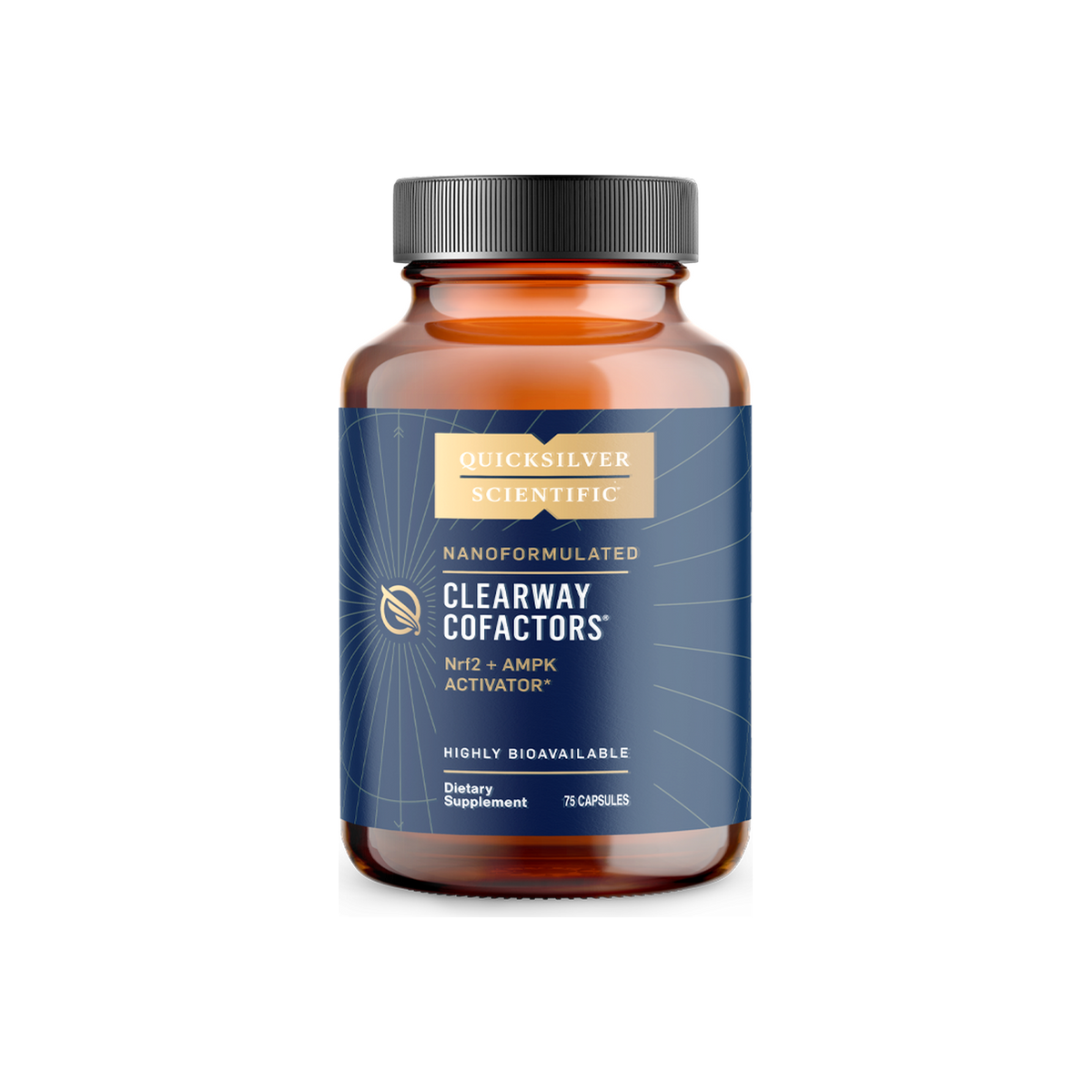 A supplement container of Clear Way Cofactors by Quicksilver