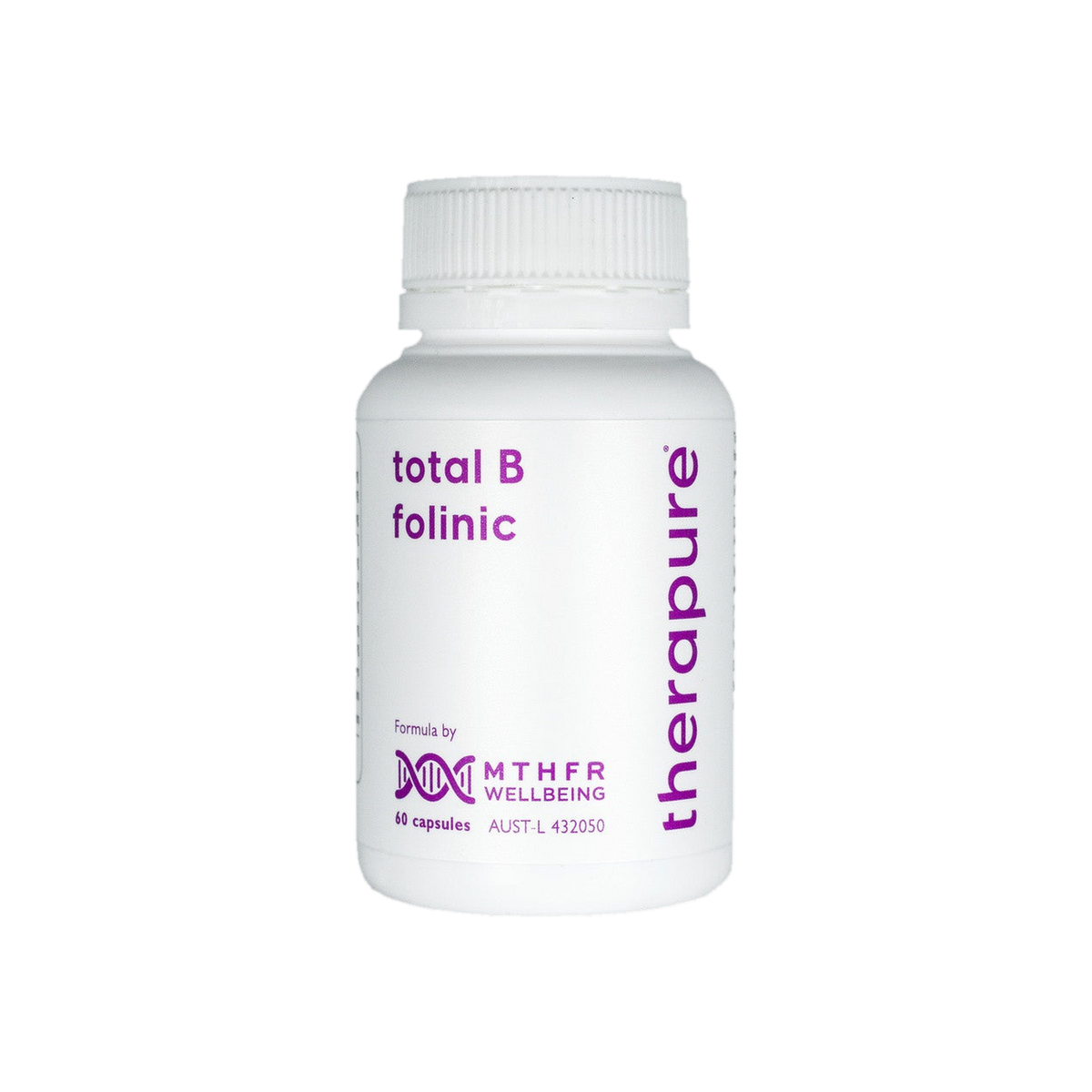 A supplement container of total B folinic 60c by Therapure