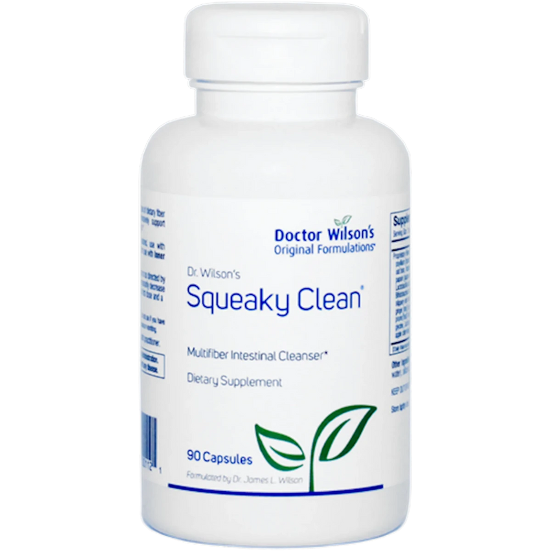 Image of Dr Wislon's Squeacky Clean Multifiber Intestinal Cleanser Dietary Supplement 90 or 180 capsules