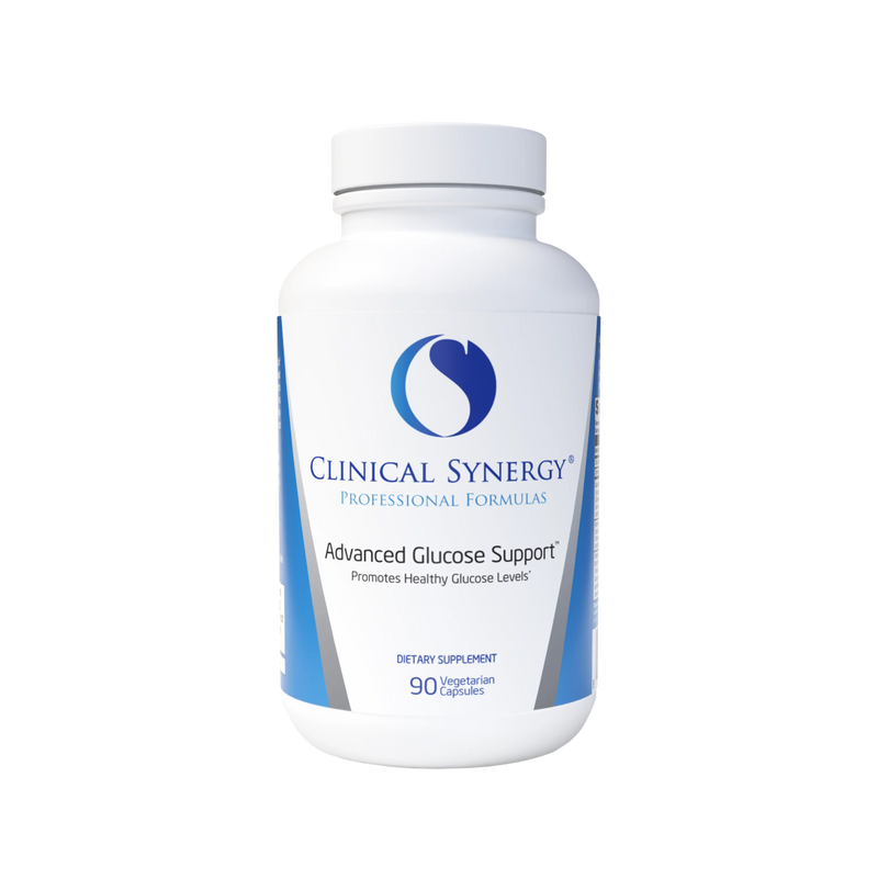 Image of clinical synergy professional formulas advanced glucose support promotes health glucose levels dietary supplement 90 vegetarian capsules