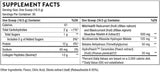 Text describing the ingredients: MitoHeal, Red and Black Currant fruit, Bioactive Ribetril-A, Nicotinamide Riboside Hydrogen Malate, Betaine Anhydrous (Trimethylglycine) HydroPeach Ceramides (peach extract),  Collagen Peptides (Bovine)