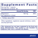 Ingredients: Magnesium (as Magnesium citrate)