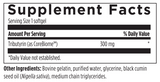 Tributyrin(as corebiome), Bovine gelatin, purified water, glycerine, black cumin seed oil (Nigella sativa), medium chain triglycerides