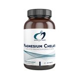 An bottle with the name Magnesium Chelate by Designs for Health 120 Tablets
