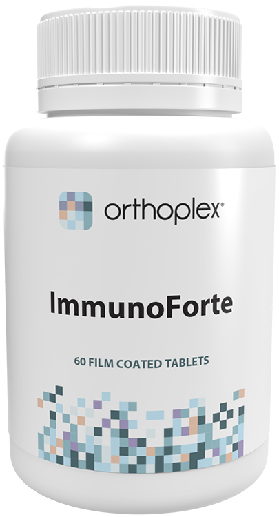 A supplement container of ImmunoForte 60T by Orthoplex