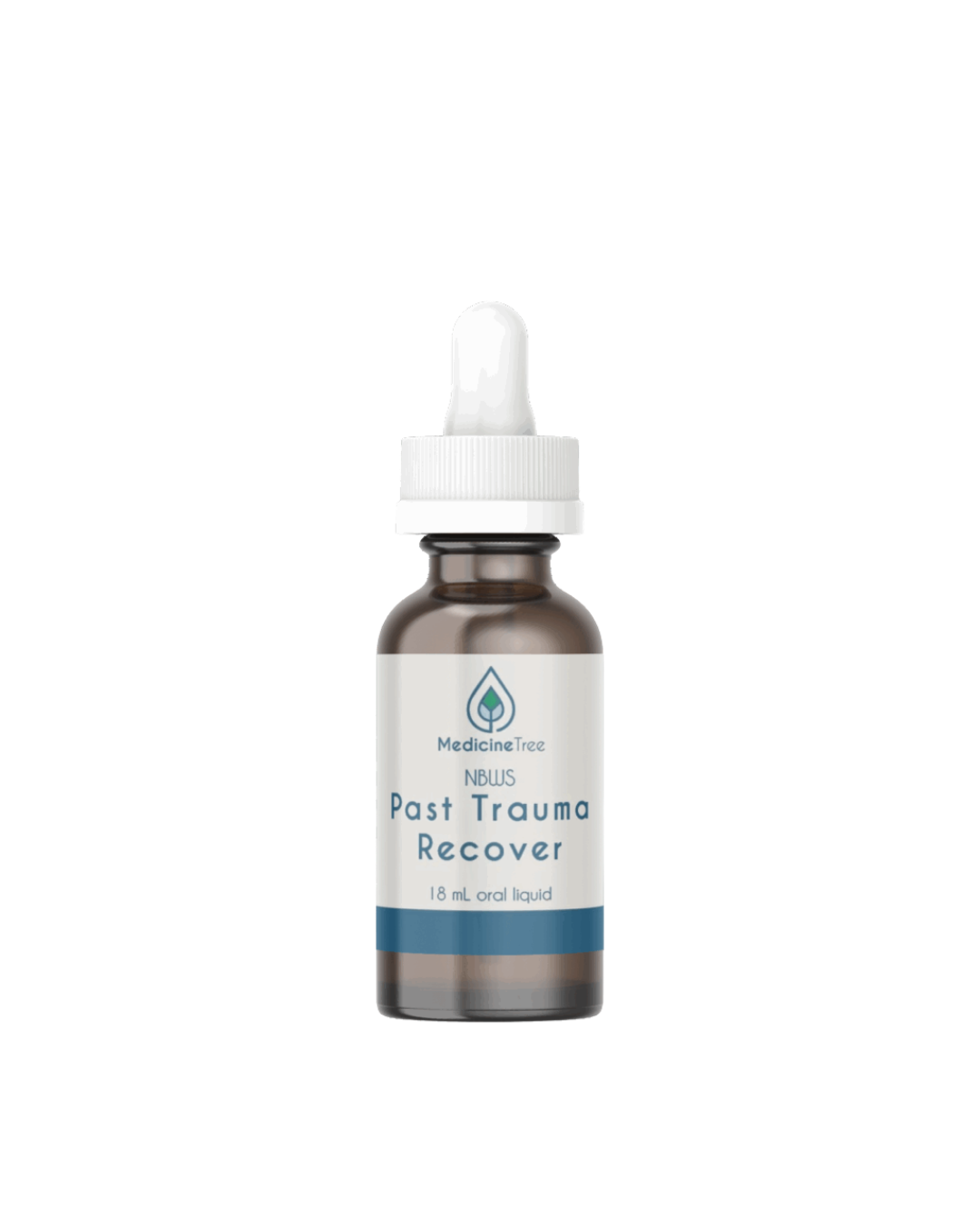 A supplement container of NBWS Past Trauma Recover by Medicine Tree