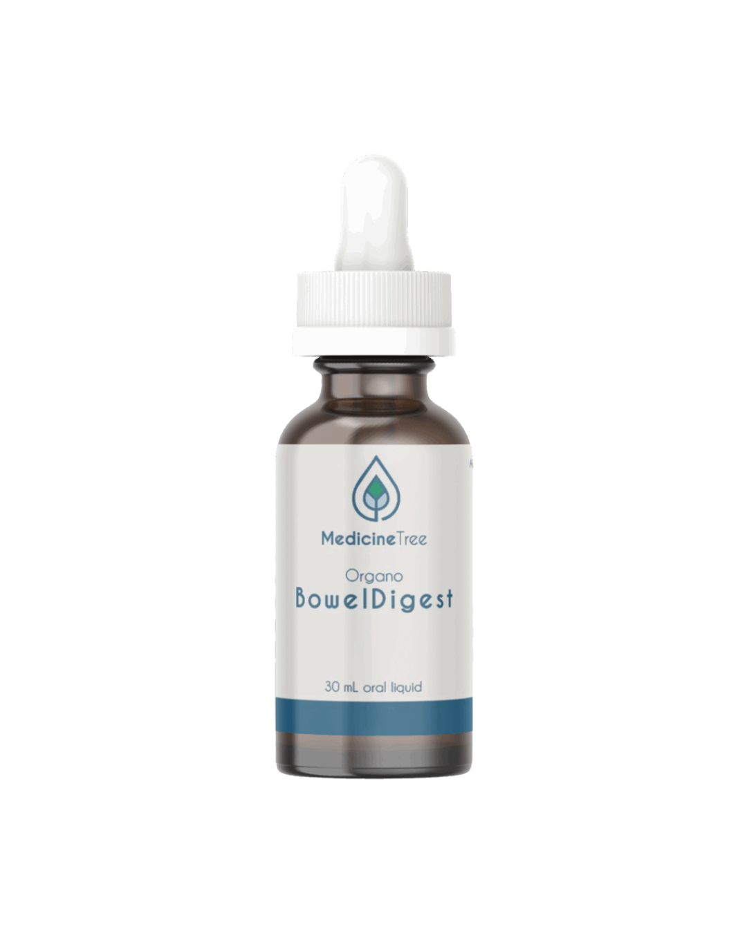 A supplement container of Organo Bowel Digest by Medicine Tree