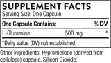 Ingredients including l-Glutamine.