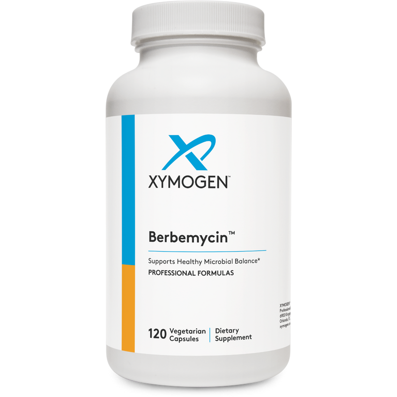 A Supplement container with the name Berbemycin by Xymogen.