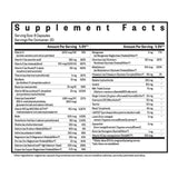 Ingredients: Vitamin A, C, D , E, B6, B12, K2, Thiamin, Riboflavin,
Niacin, Folate, Biotin, Pantothenic acid, Choline, Calcium, Iodine, Magnesium, Zinc, Selenium, Copper, Manganese, Chromium, Molybdenum, Potassium, Betaine hydrochloride, Inositol, Milk Thistle Extract, Ginger Extract, Coenzyme Q10, Taurine, Mixed Tocopherols, LifePQQ, Lutein, Zeaxanthin, Boron.