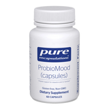 A Supplement container with the name ProbioMood by Pure Encapsulations.