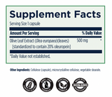table of content, olive leaf extract 500 mg, by designs for health
Cellulose (capsule), microcrystalline cellulose, vegtable stearate