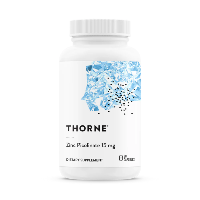 A supplement called Zinc Picolinate (15mg) by Thorne.