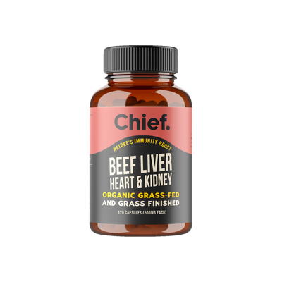 Beef Liver, Heart & Kidney 120caps