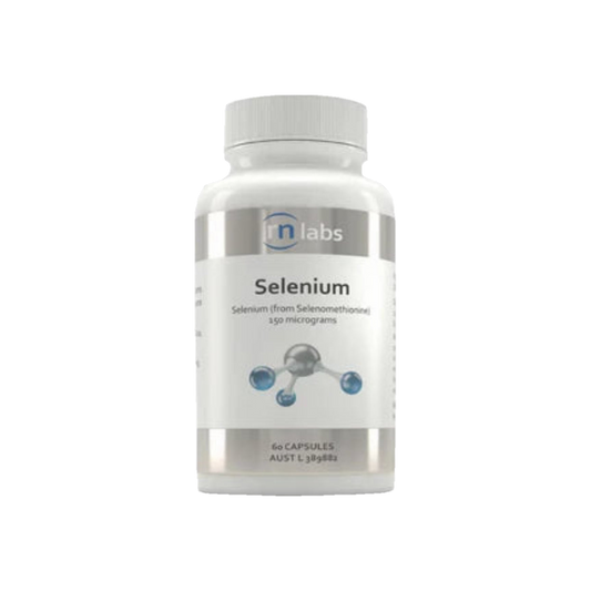A Supplement container with the name Selenium by RN Labs.