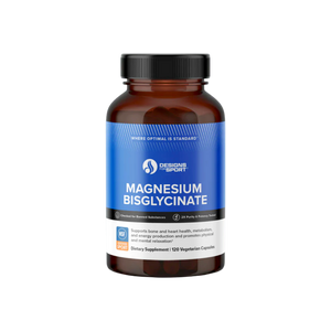 A supplement container of Magnesium Bisglycinate by Designs for Sport
