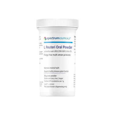 A supplement container of L Reuteri Powder by SpectrumCeuticals