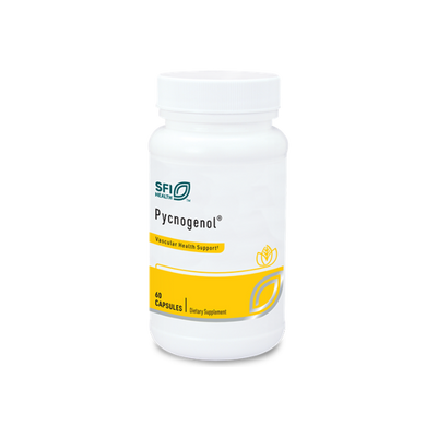 A supplement container of Pycnogenol® by SFI Health