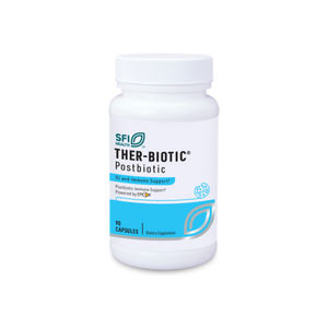 A supplement container of Ther Biotic Postbiotic® by SFI Health