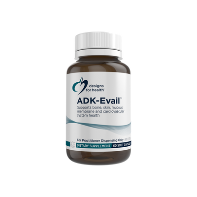 A supplement container of ADK-Evail by Designs for Health
