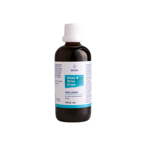 A supplement container of Sleep & Relax Drops (100ml) by Weleda