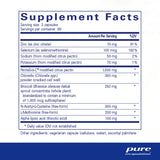 Ingredients: Zinc, Selenium, Sodium, Potassium, PectaSol-C, Chlorella, Broccoli, N-Aetyl-L-Cysteine, L-Methionine, Alpha lipoic acid.