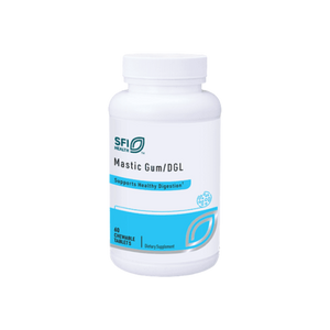 A supplement container of Mastic Gum/DGL, 60 tablets by SFI Health