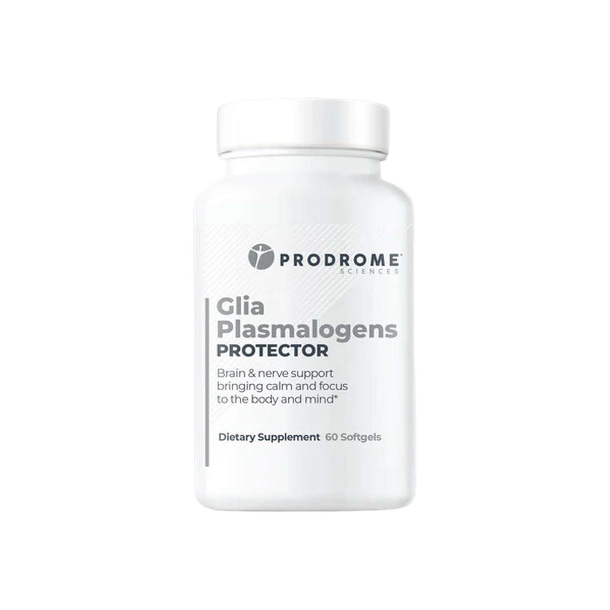 A supplement container of ProdromeGlia Plasmalogens 60SG by Prodrome