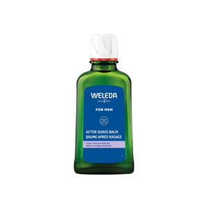 A supplement container of After Shave Balm for Men by Weleda