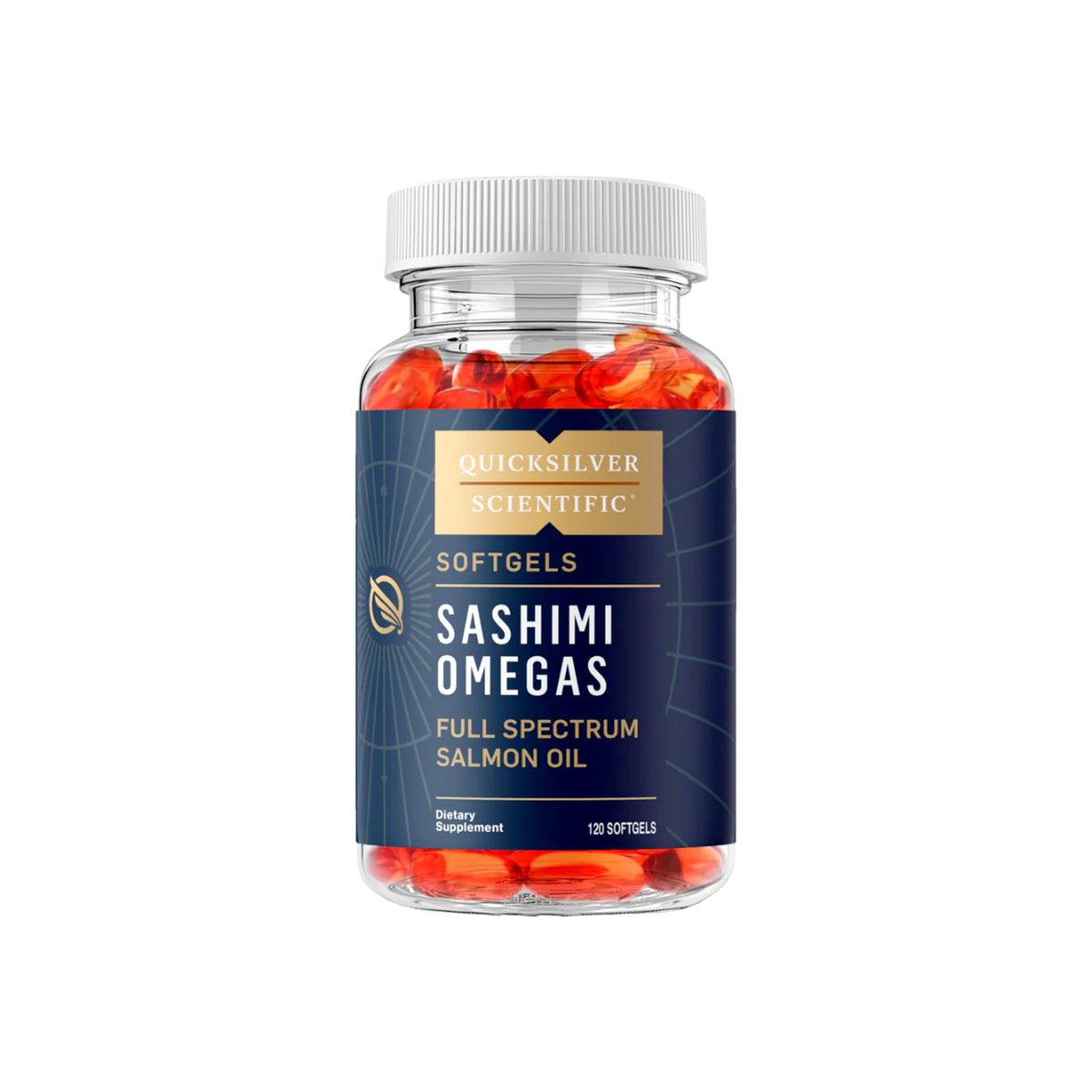 A supplement container of Sashimi Omegas by Quicksilver