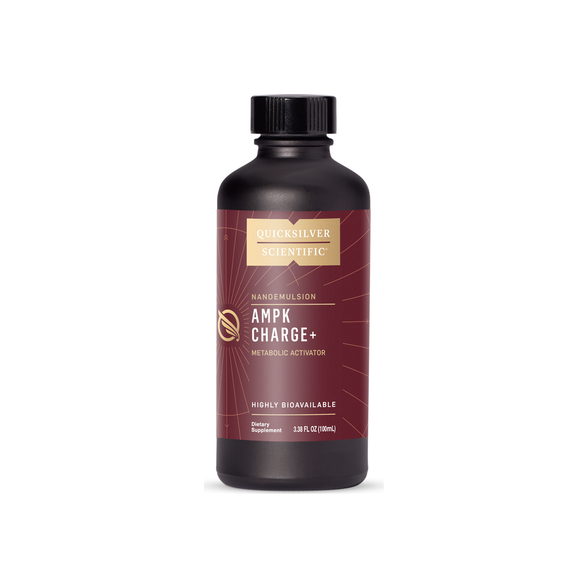 A supplement container of AMPK Charge+ by Quicksilver