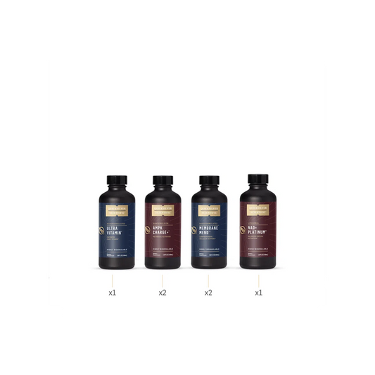 A supplement container of Bio-Age Elevate Protocol by Quicksilver