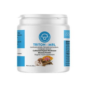A supplement container of Triton-MRL 250g by Mycology Research Laboratories
