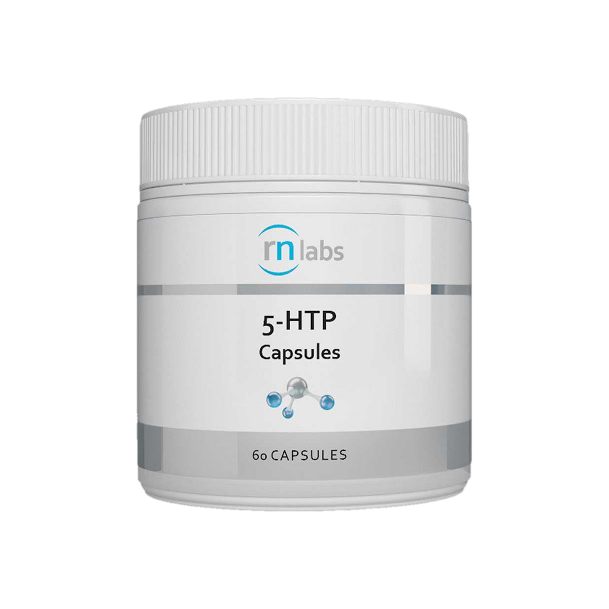 A supplement container of 5-HTP 60c by RN Labs