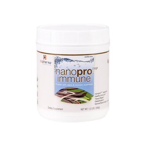 A supplement container of Nanopro (vanilla) by BioPharma