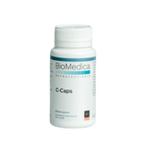 A Supplement container with the name C-Caps (60 caps) y BioMedica.