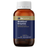 Glass bottle image of Bioceuticals MultiGest Enzymes.