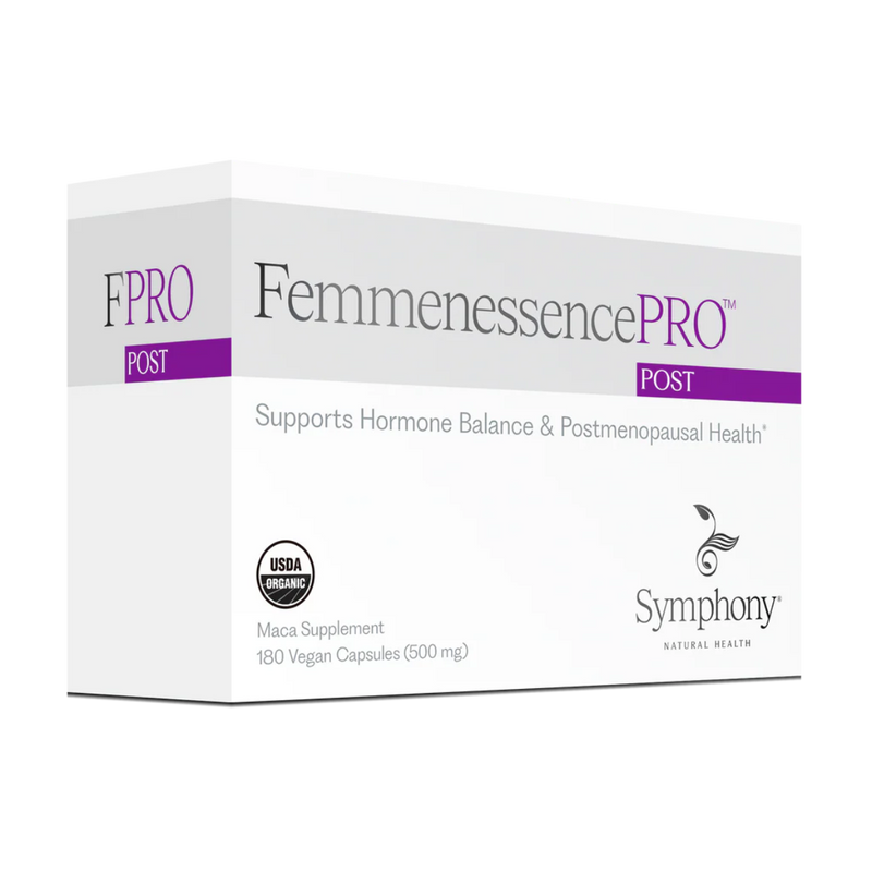 A Supplement Box with the name FemmenessencePro Post by Symphony Natural Health