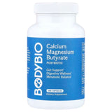 A Supplement container with the name Calcium Magnesium Butyate (100 Caps) by Body Bio