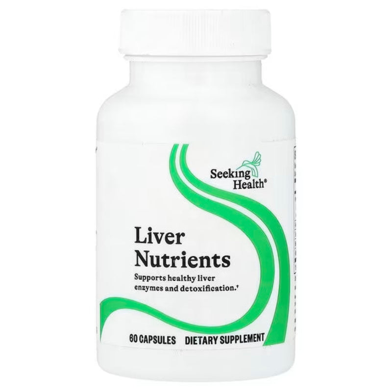 A Supplement container with the name Liver Nutrients by Seeking Health