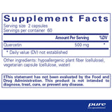 Ingredients: Quercetin 500mg.