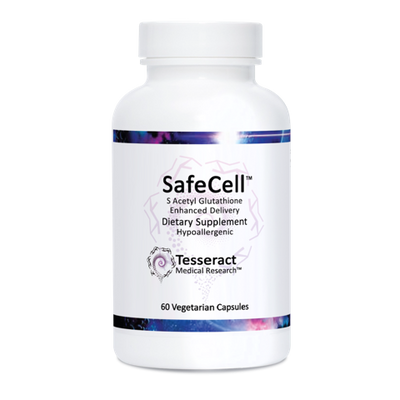A supplement container of SafeCell™ by Tesseract