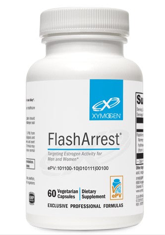 A supplement container of FlashArrest by Xymogen