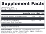 Supplement facts for 5-HTP CR