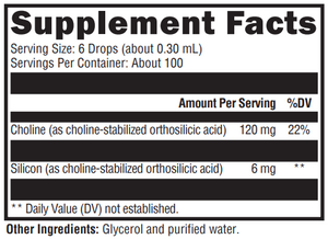 Supplement facts for RegeneMax Liquid
